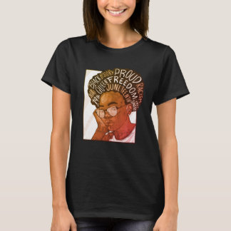 Zitate der schwarzen Geschichte - Melanin-Frau T-Shirt