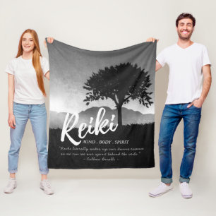 Zitate der Yoga-Mediationslehrer von B&W Reiki Mas Fleecedecke