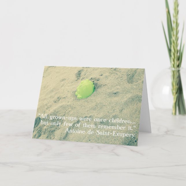 Zitate des kleinen Prinzen/Le Petit Prince Karte (Vorderseite)