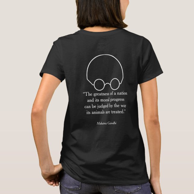 Zitate eines klugen Führers: "Die Größe.." B T-Shirt (Rückseite)