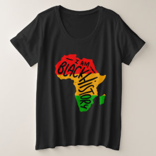 Zitate für die schwarze Geschichte - ICH BIN SCHWA Große Größe T-Shirt