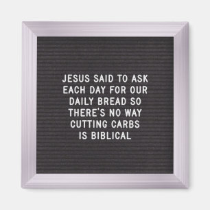 Zitate für eine lockere Ernährung - Letter Board Magnet