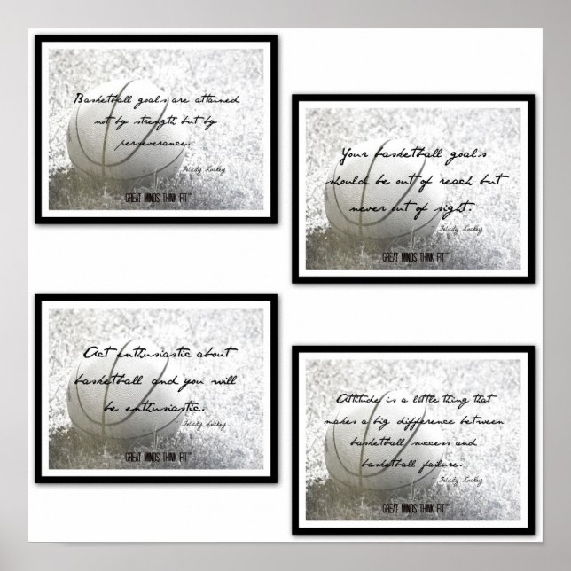 Zitate für Inspirationsbasketball Poster 9-12 (Vorne)