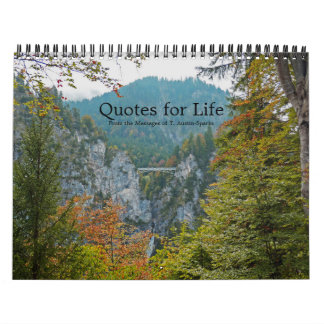 Zitate für Leben-Kalender-Wahl F Kalender