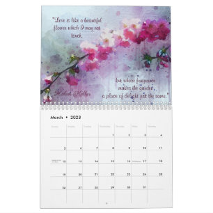 Zitate für Lieben 2023 Kalender