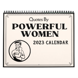 Zitate mächtiger Frauen 2023-Kalender Kalender