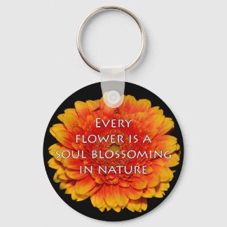 Zitate mit Blume inspirierend Schlüsselanhänger