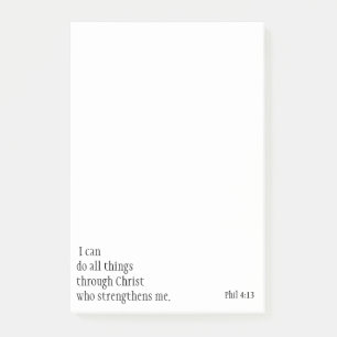 Zitate Phil 4:13 zur Inspirationsbibel Post-it Klebezettel
