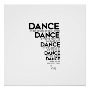 ZITATE: Rumi: Tanz Poster