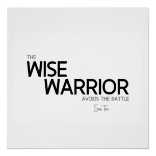 ZITATE: Sun Tzu: Kluger Krieger Poster