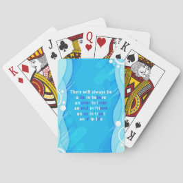Zitate über Liebe, Leben und Freundschaft Spielkarten