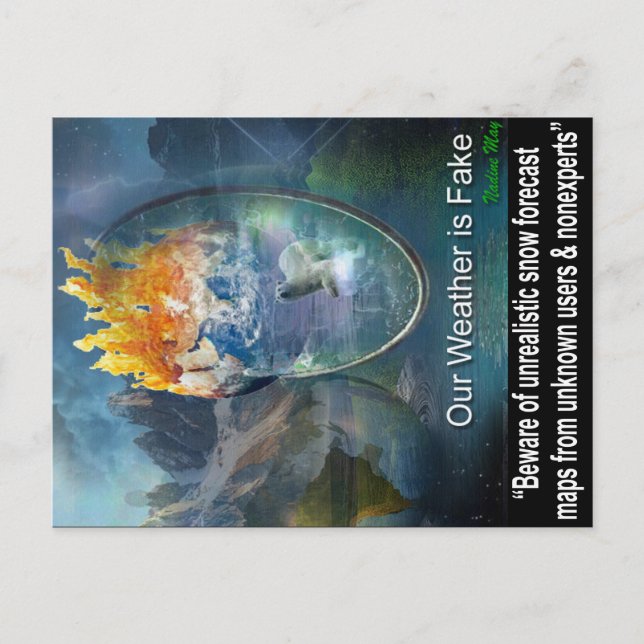 Zitate über unser Wetter Postkarte (Vorderseite)