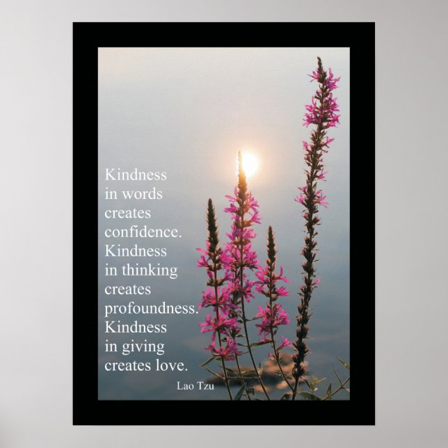 Zitate und Redewendungen von Lao Tzu Poster (Vorne)