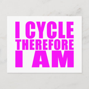 Zitate von Funny Girl Cyclists : Ich fahre deshalb Postkarte