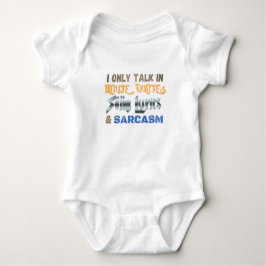 Zitate von Kindes, Song-Texte und Sarcasm Baby Strampler