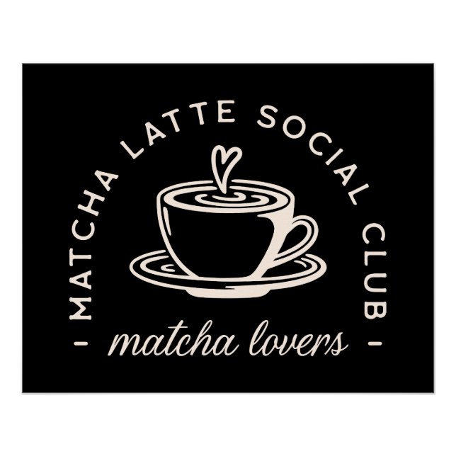 Zitate von Matcha latte love Poster (Vorderseite)