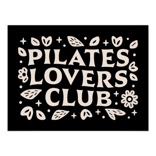 Zitate von Pilates Liebhaber Poster (Vorderseite)