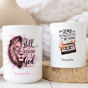 Zitate von Psalm-Zitaten aus der Christlichen Insp Kaffeetasse