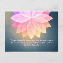 Zitate von Reiki Master und Yoga Mediator Postkarte
