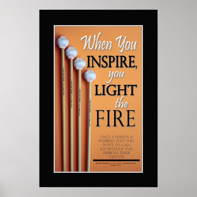 Zitate von Schlagzeug-Musik Inspiration Poster (Vorne)