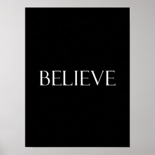 Zitate zum inspirierenden Glaubenssatz Poster