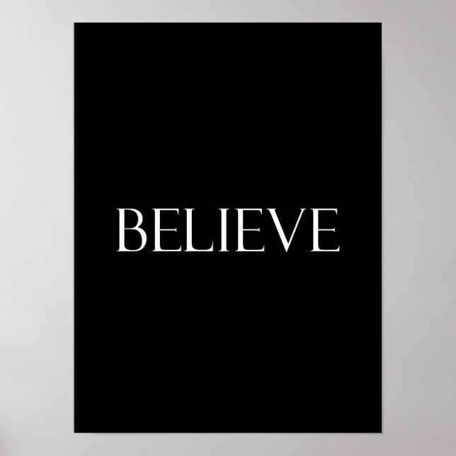 Zitate zum inspirierenden Glaubenssatz Poster (Vorne)