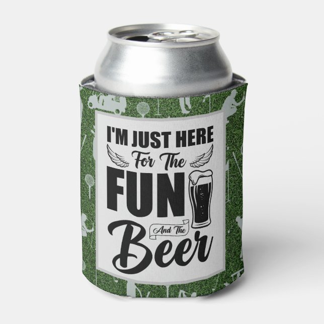 Zitate zum Sprichwort Golf und Bier Dosenkühler (Kanne Vorderseite)