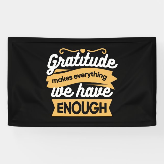 Zitate zur InspirationsDankbarkeit Banner (Horizontal)