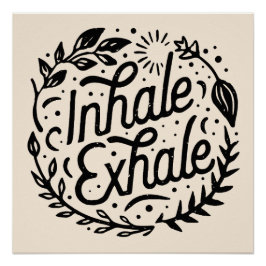 Zitate zur psychischen Gesundheit der Exhale Poster