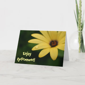Zitatgelb-Blumen-Grußkarte des Ruhestandes lustige Karte