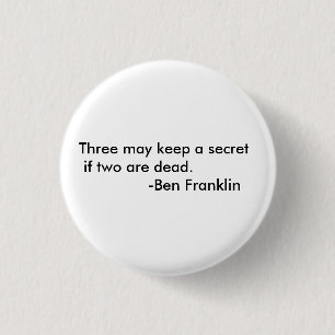 Zitatknopf Bens Franklin Button