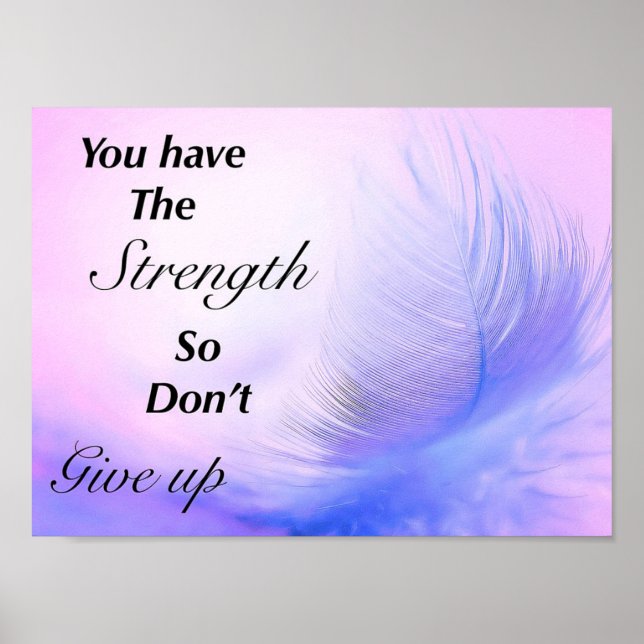 Zitatposter mit Inspiration Poster (Vorne)