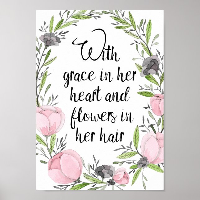 Zitatposter mit Inspiration Poster (Vorne)