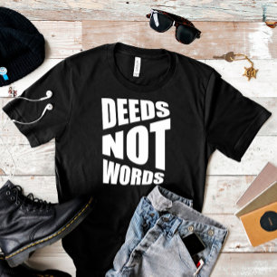 Zitatsurkunde nicht Worte T - Shirt des Vaters