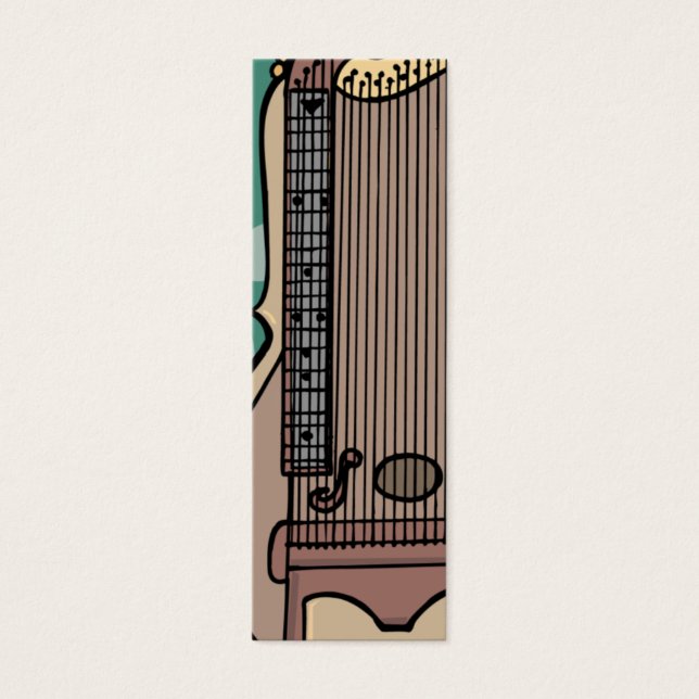 Zither Harfe Lesezeichen (Vorderseite)
