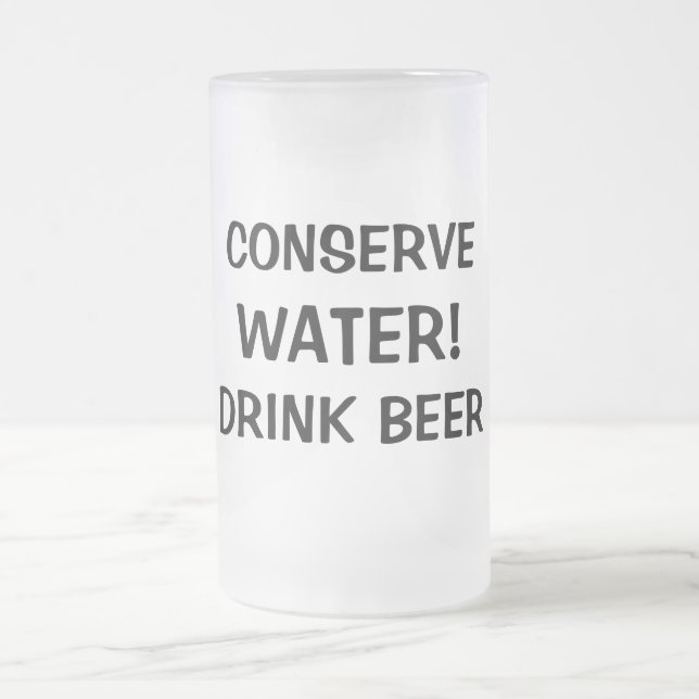 Zitierte mattierte Glasbier-Tasse Mattglas Bierglas (Mittel)