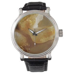 Zitrinedelstein-Foto Armbanduhr