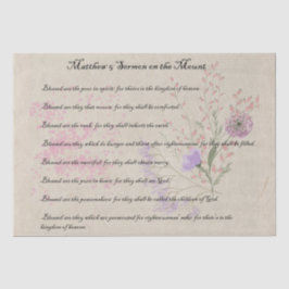 Zitrone auf dem Wildblume-Gewebepapier des Berges Seidenpapier