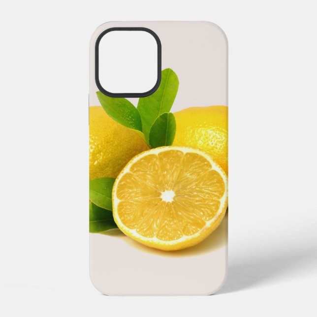 Zitrone iPhone 12 Hülle (Rückseite)
