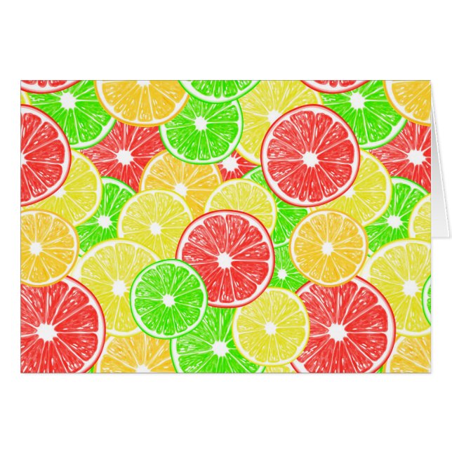 Zitrone, Orange, Grapefruit und Limone Scheiben (Vorderseite (Horizontal))