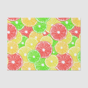 Zitrone, Orange, Grapefruit und Limone Scheiben Seidenpapier
