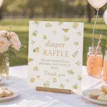 Zitronen-Bäckerei-Windel-Raffle