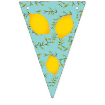 Zitronen-Baum und Zickzack Flaggen-Flagge