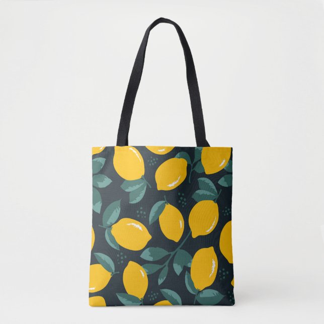 Zitronen-Blume, Vintage Sommertextur. Tasche (Vorderseite)