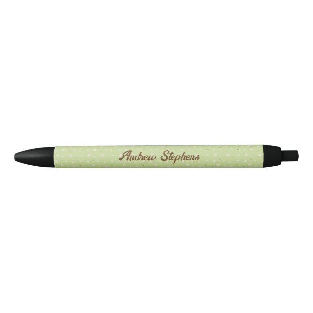 Zitronen-Blumen-Muster-Stift Kugelschreiber (Vorderseite)