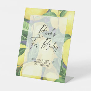 Zitronen - Bücher für Baby Poster Sockelschild