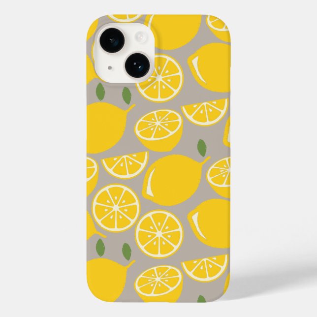 Zitronen Case-Mate iPhone 14 Hülle (Rückseite)