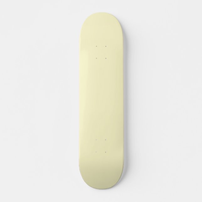 Zitronen-Chiffon-Einfarbig Skateboard (Vorne)