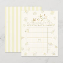 Zitronen-Dessert-Party-Baby-Shower-Bingo