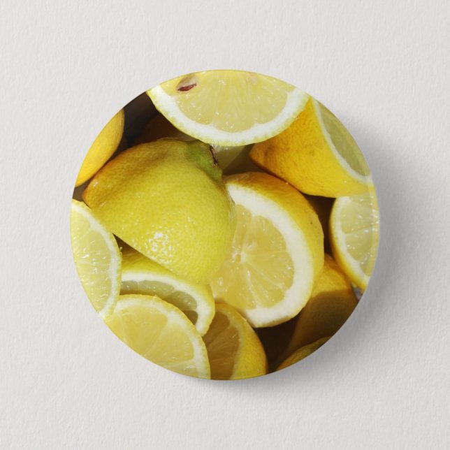 Zitronen Gelb Button (Vorderseite)